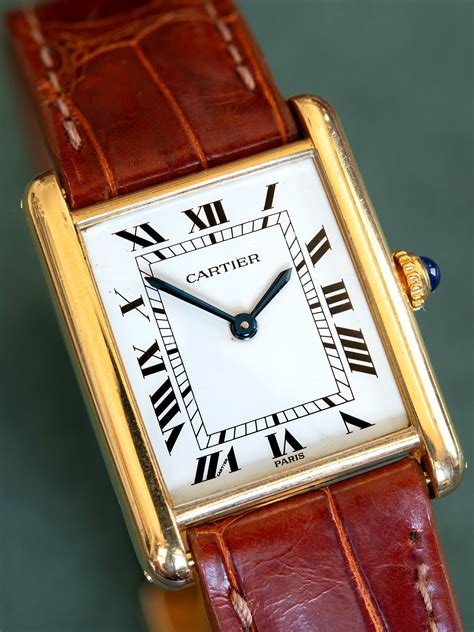 1980s Cartier Tank LC (Ref. 78086) 18K YG .